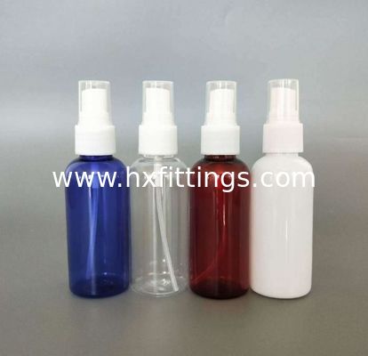 中国 50ml プラスチック製透明PETボトル、ミストスプレーキャップ付き サプライヤー