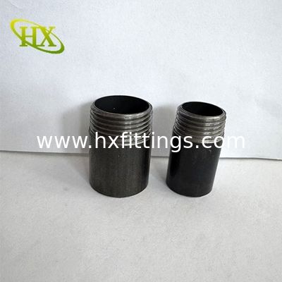TOE Welded pipe nipple black one side thread barrel nipple   | China Factory -Cangzhou Hongxin