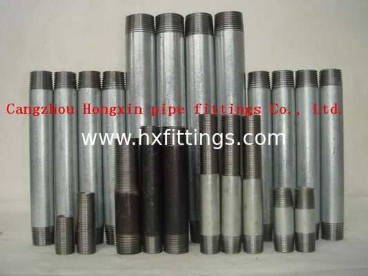 Galvanized steel pipe nipples , steel nipples.
