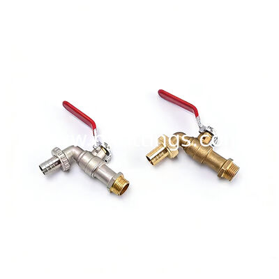 卸売 OEM モダンなニッケルメッキ 1/2 BSP/NPT スレッド壁掛け洗濯機真鍮ビブコック |耐久性と漏れ防止