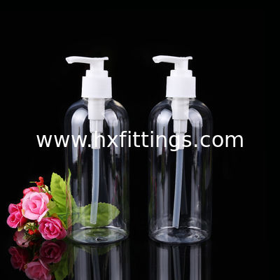 300ML Oval Clear Plastic Soap Dispenser Pump Bottles with White Plastic Tops